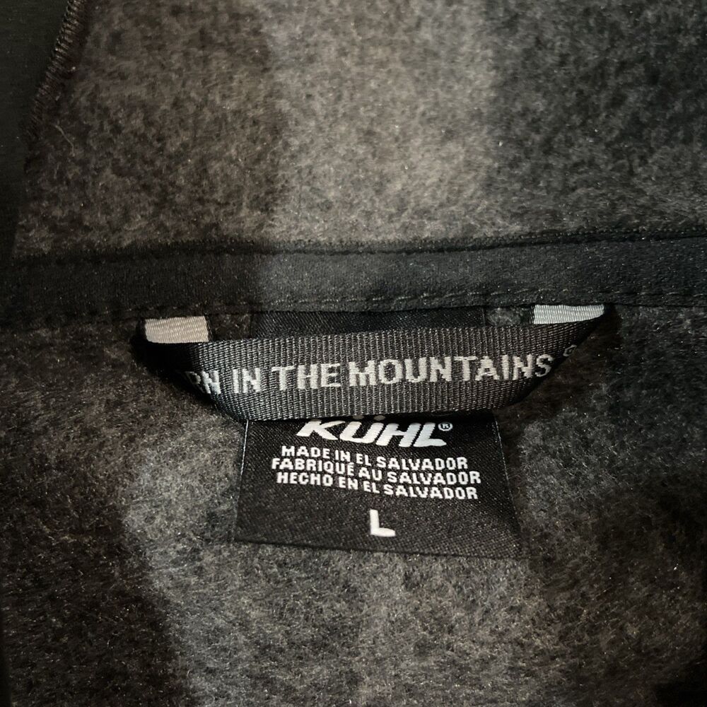 Kuhl Interceptr Fleece Hoodie Mens Size L Gray Full Zip Outdoor Hiking Gorp - Picture 2 of 8